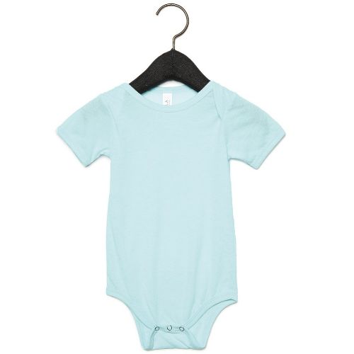 Bella Canvas Baby Triblend Short Sleeve One Piece Ice Blue Triblend